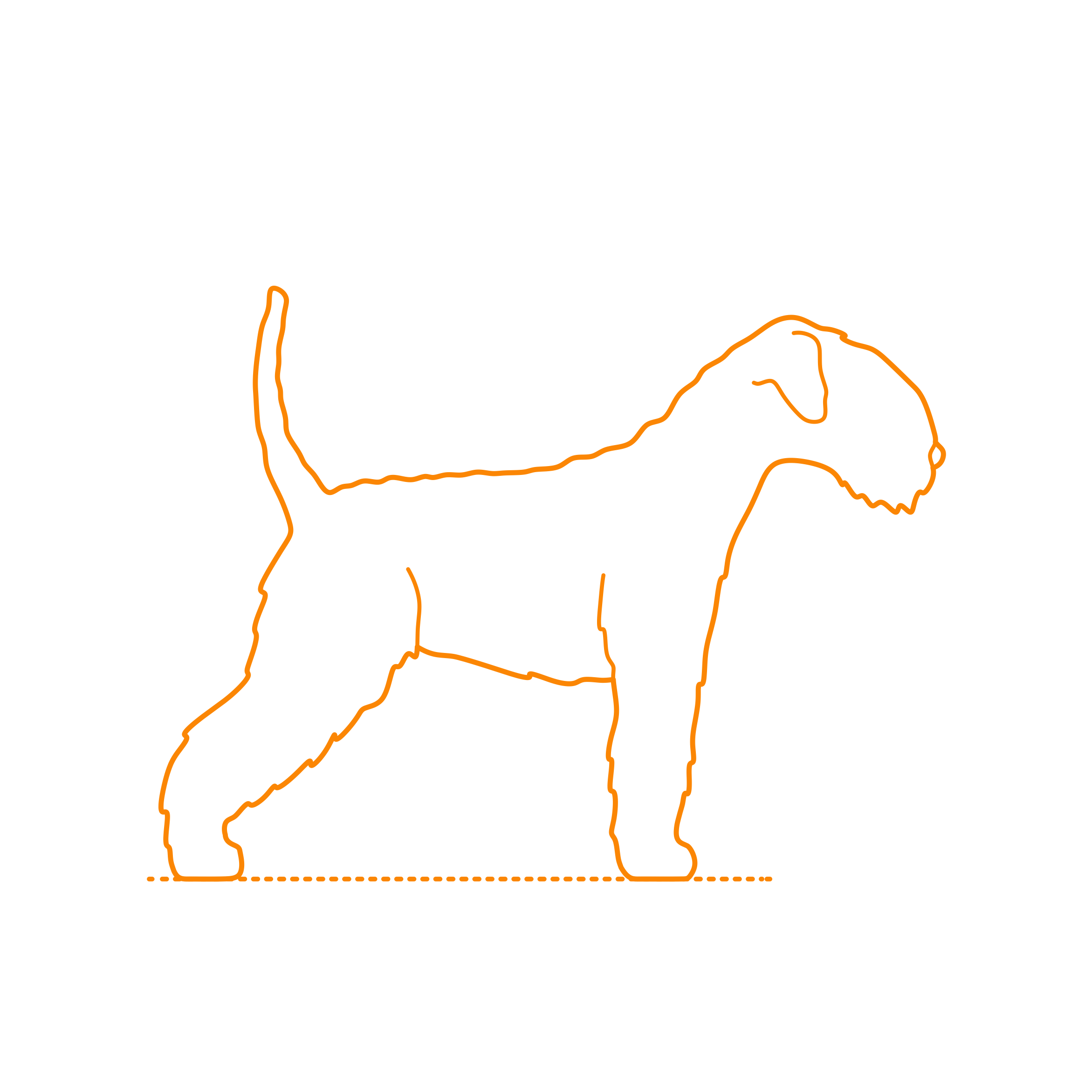 Animals Dogs Lakeland Terrier Stencil Svg Vector Free Vectors